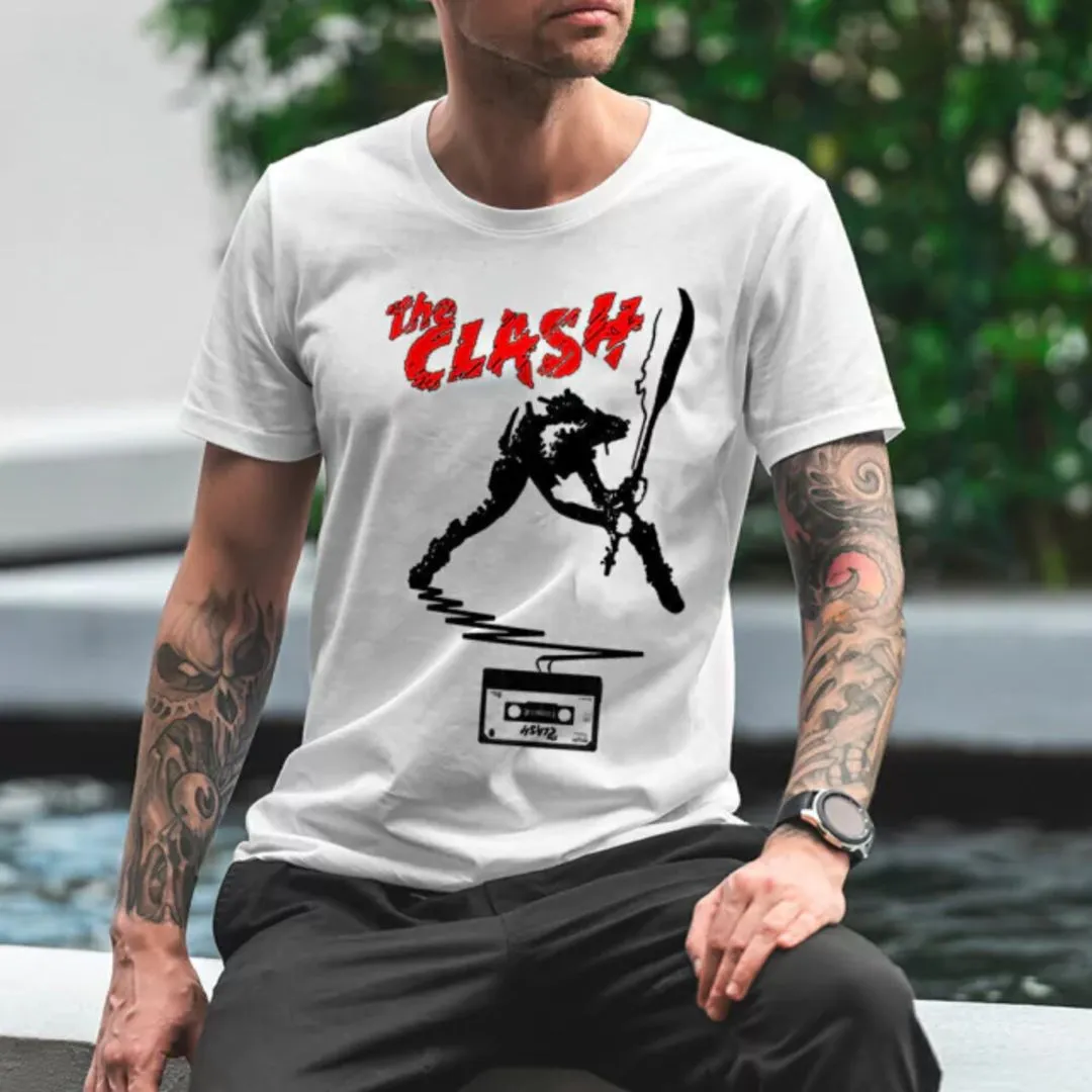 Camiseta The Clash, banda clássica anos 80, estampa exclusiva cores variadas tamanhos unisex - foto 3