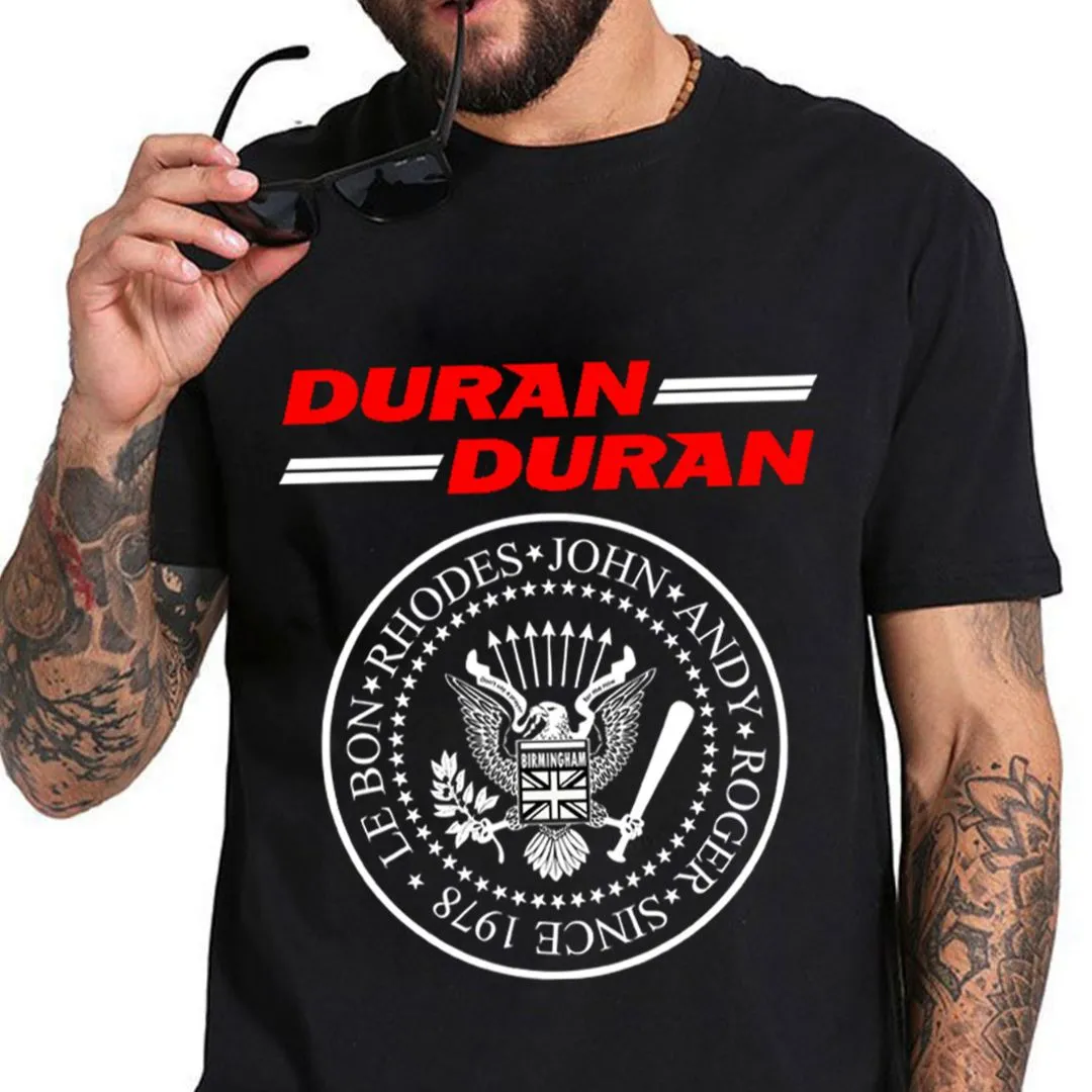 Camiseta camisa Duran Duran logo new wave anos 80 estampa exclusiva cores variadas tamanhos unisex