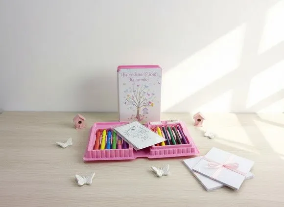 Estojinho de Pintura - Jardim Encantado Personalizado - artesanato feito à mão por Mi Papelaria Criativa