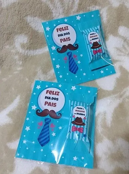 Lembrancinha Dia dos Pais - Card + Balinha Personalizada - foto 2