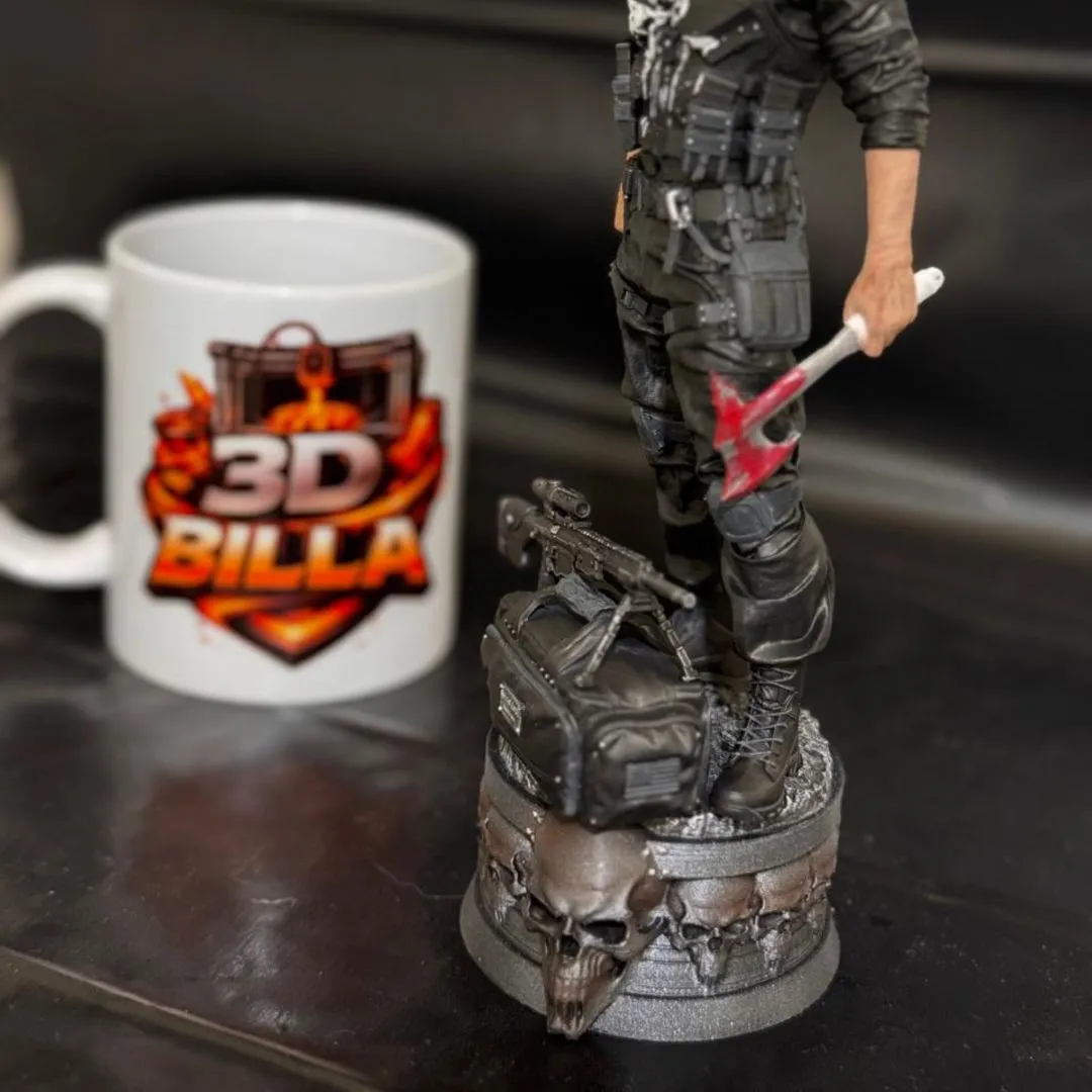 frank castle o justiceiro punisher com barba e sem barba Versão 2026 action figure - foto 5