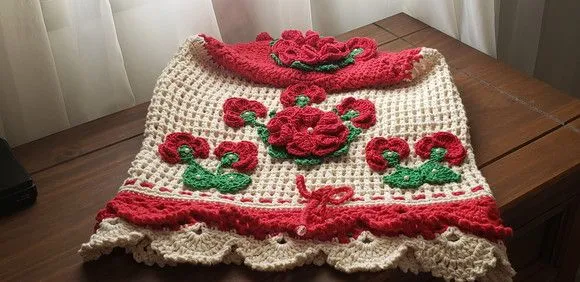 Capa para Galão de Água Mineral 20l em Crochê Vermelho - foto 5