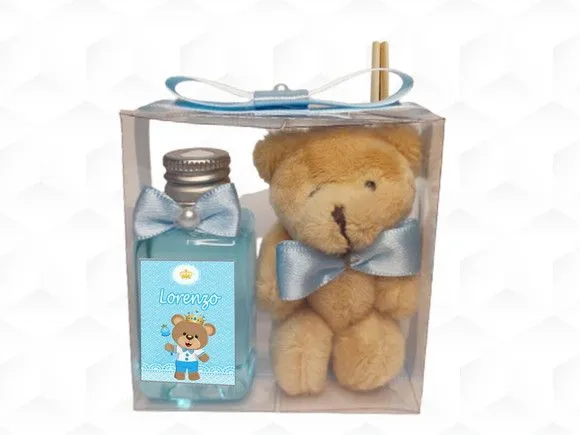 Aromatizador com Ursinho Personalizado - artesanato feito à mão por creativitybynina