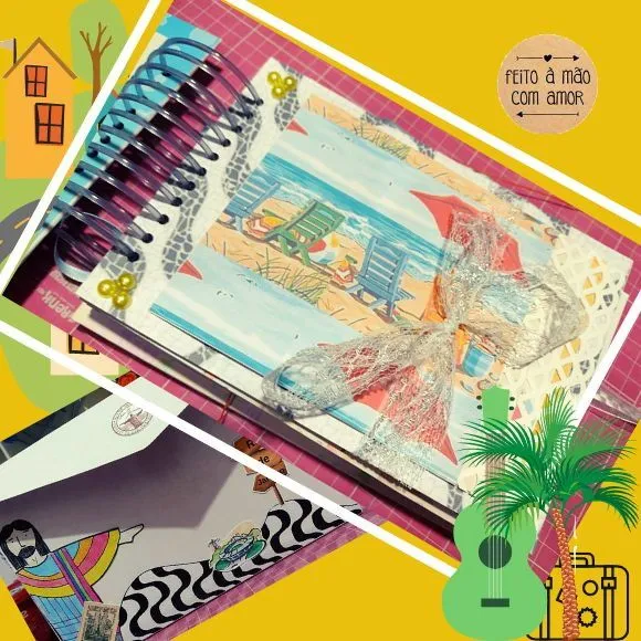Álbum Viagem para o Rio - artesanato de Ateliê de Criação Usina Caseira