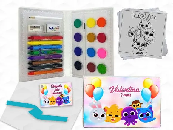 Estojo de Pintura Bolofofos Personalizado - artesanato feito à mão por creativitybynina