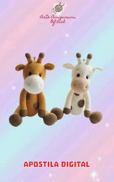 Receita Girafa Gio Amigurumi - artesanato feito à mão por Arte Amigurumi Oficial