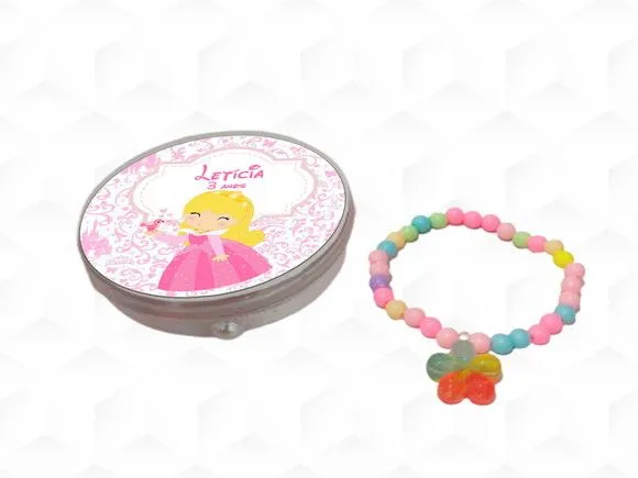 Latinha + Pulseira Bela Adormecida Cute Personalizada - artesanato feito à mão por creativitybynina