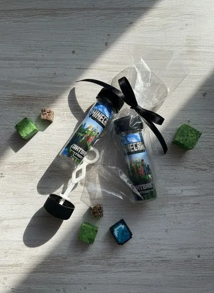 Bolha de Sabão - Minecraft Personalizado - artesanato feito à mão por Mi Papelaria Criativa