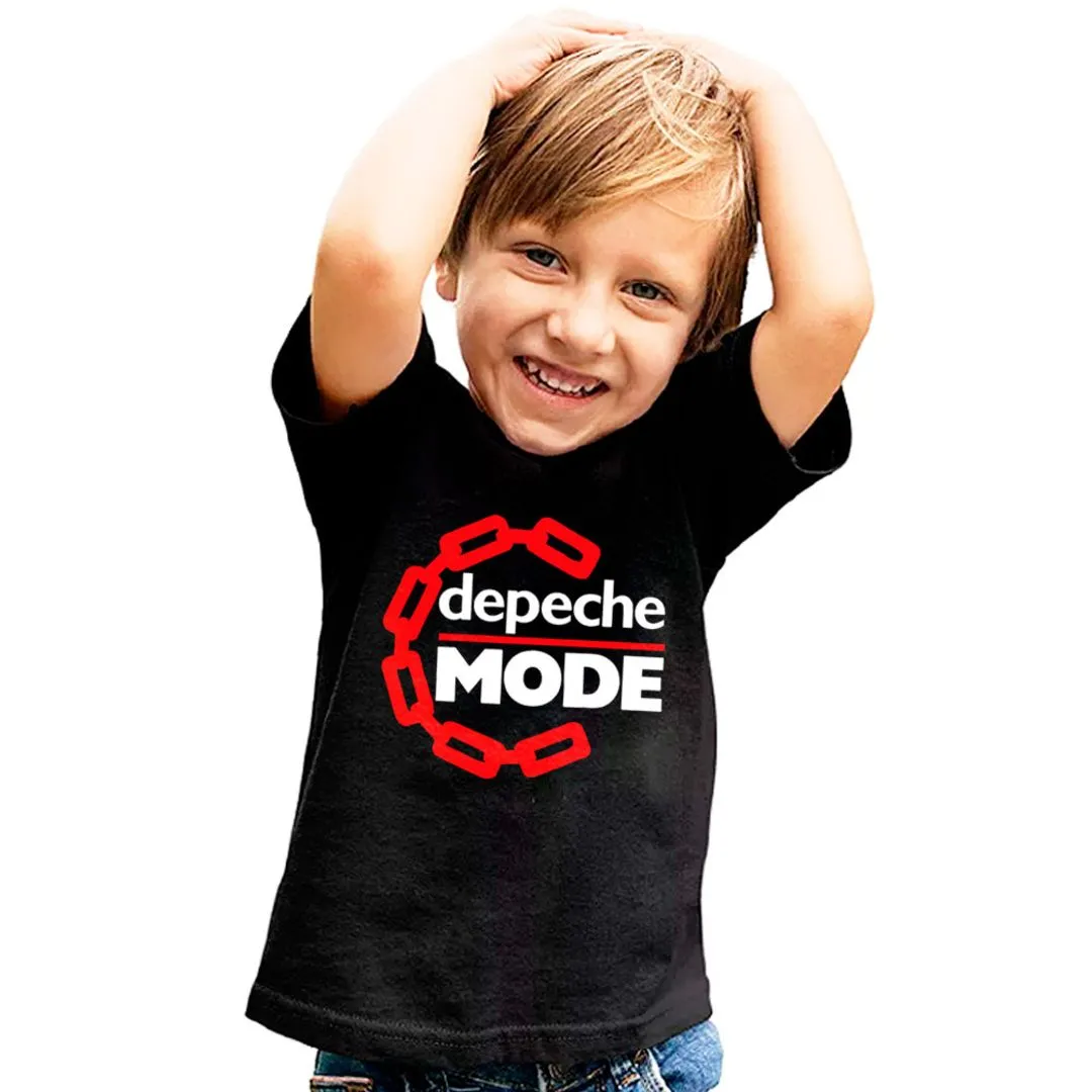 Camiseta Depeche Mode , estampa exclusiva, 100% algodão - artesanato de Lado B Rock Camisetas