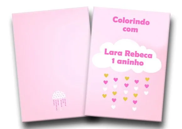Revistas colorir chuva de amor 14x10 - artesanato de PAPCRIE