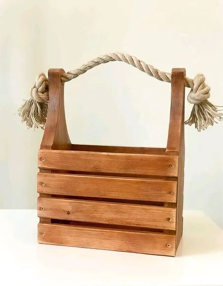 Caixa de Madeira pinus para Vinhos Presente - foto 2