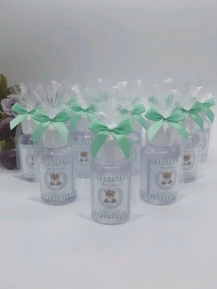 Alcool Gél - Ursinha Personalizado - artesanato feito à mão por Mi Papelaria Criativa