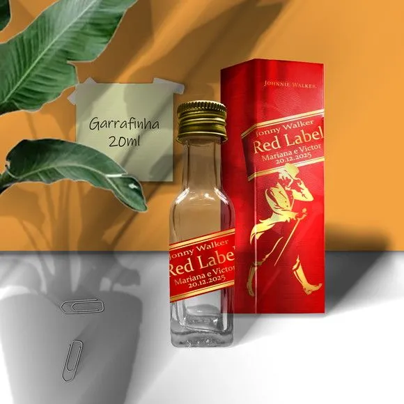 Garrafinha Red Label c/ Caixa Personalizada