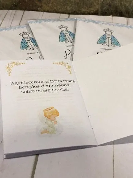 Mini livro de orações para batismo 7x10 - foto 4