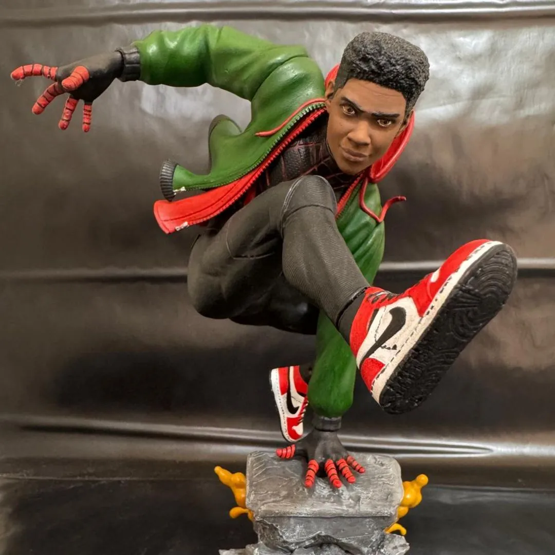 Boneco spiderman miles morales Homen aranha Action Figure - artesanato feito à mão por 3D BILLA