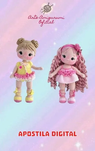 Receita Bonecas Lola - Amigurumi - feito à mão por Arte Amigurumi Oficial