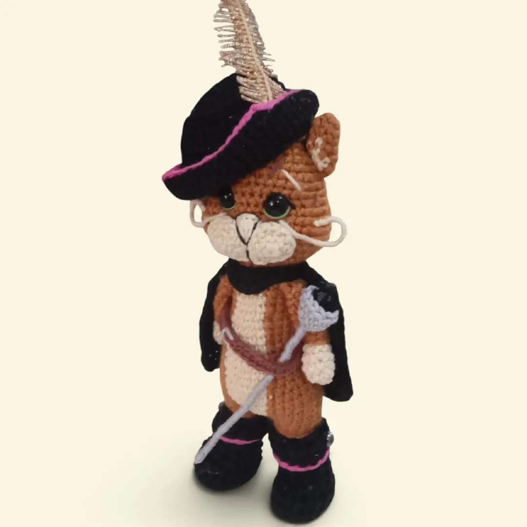 Gato de botas amigurumi