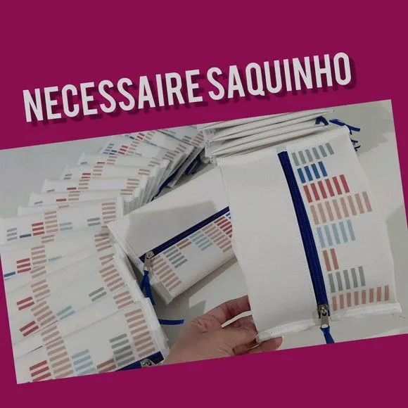 Necessaire Slim Com Profundidade - artesanato feito à mão por Innovare Studio