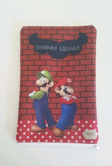 Organizador Duplo M - Mário Bros - feito à mão por Innovare Studio