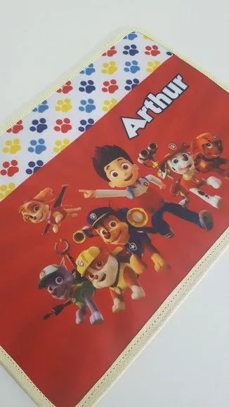 Jogo americano infantil patrulha canina - artesanato feito à mão por Innovare Studio