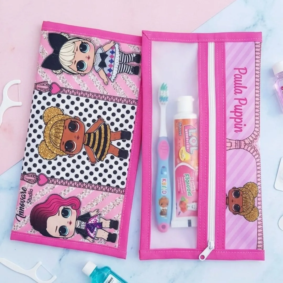 Necessaire Kit Higiene Bucal Infantil LOL Personalizada com Nome - foto 2