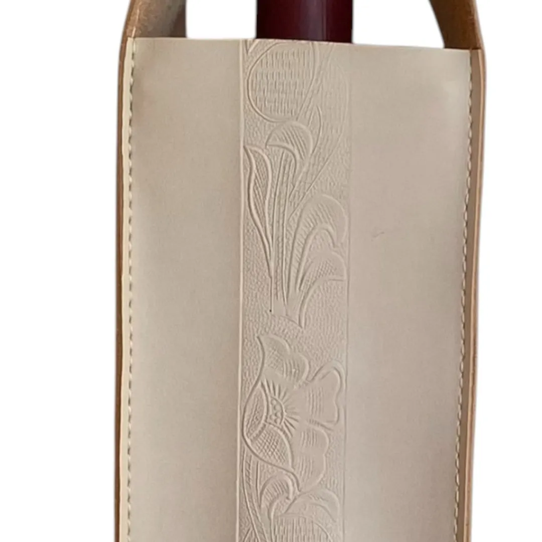 Porta Vinho Artesanal Personalizado a laser • Couro Sintético Premium – Ateliê Báquico - foto 7