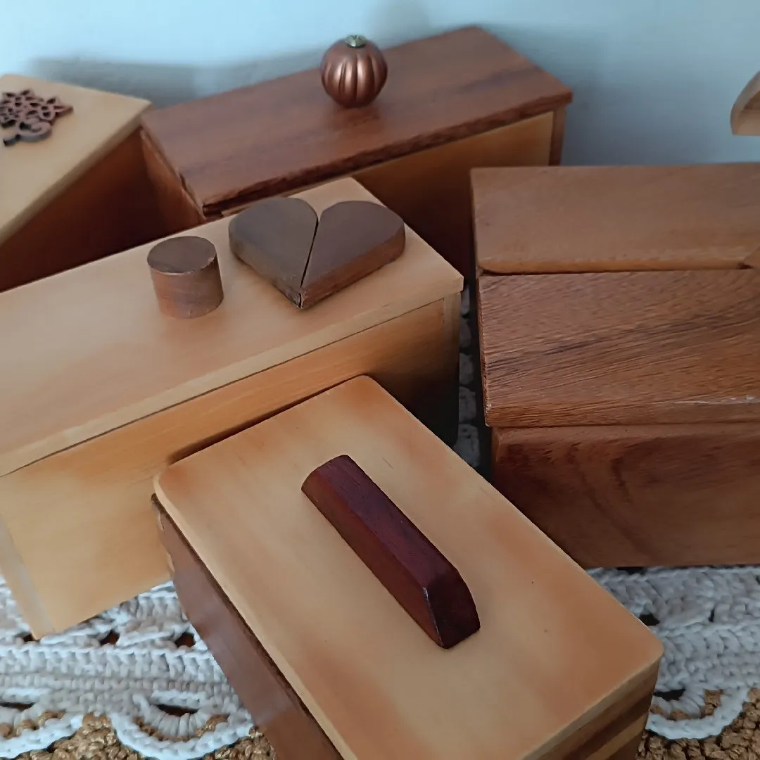 caixinha de madeira nobre Angelim