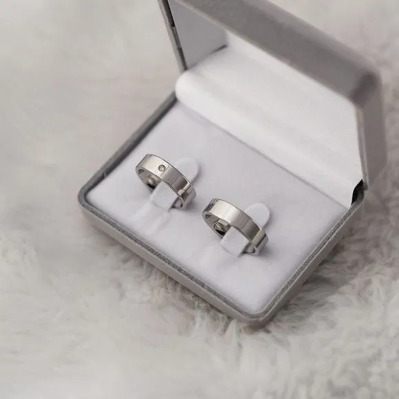 Par Alianças Namoro Filipinas 6mm Prata + Anel Solitario - artesanato feito à mão por TM JOIAS