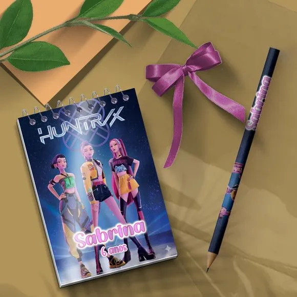 Bloquinho - Guerreiras Kpop Personalizado - artesanato feito à mão por Mi Papelaria Criativa