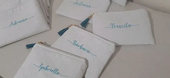 Necessaire personalizada - linho - foto 2