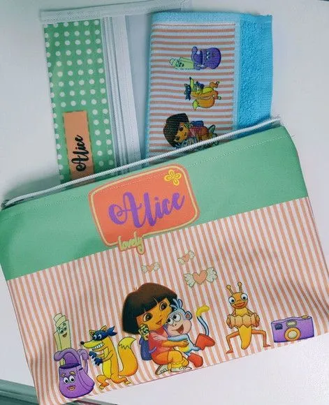 Kit escolar Dora Aventureira - feito à mão por Innovare Studio