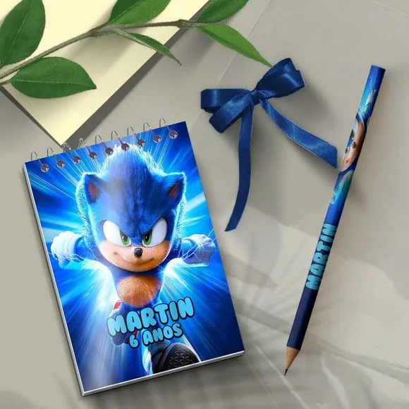 Bloquinho - Sonic Personalizado