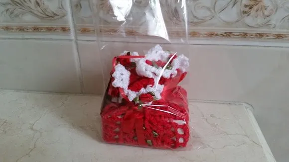 Sachê Porta Sabonete Tomate com Branco - foto 5