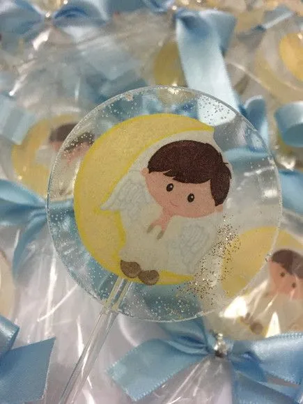 Pirulito Cristal Anjinho - feito à mão por Lollipops Cristal