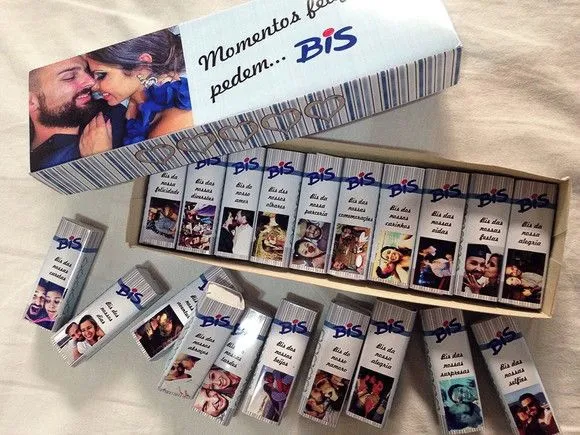 Caixa Bis Personalizado com Fotos e Frases Digital - feito à mão por Juliana Biz - casa e bem estar