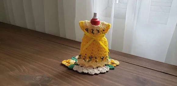 Capa para Adoçante Vestidinho - Canário - foto 4
