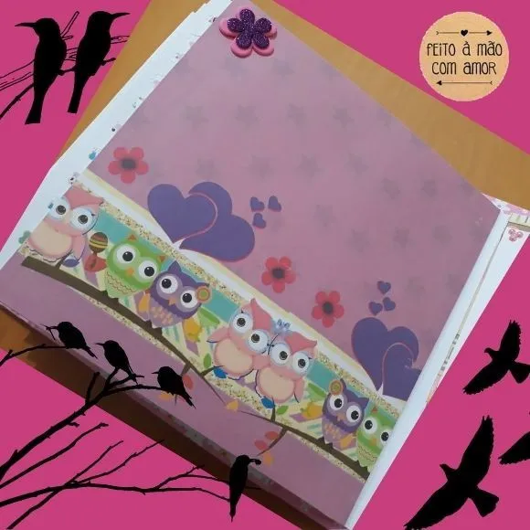 Álbum de Fotos Personalizado Corujinha Feliz - foto 4