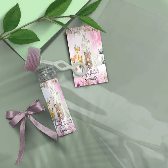Bolha de Sabão - Bosque Personalizado - artesanato feito à mão por Mi Papelaria Criativa