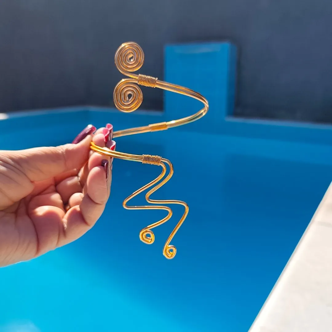 Bracelete Ane - artesanato feito à mão por Aurea cristais bijuterias