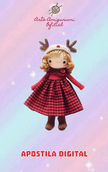Receita Boneca Linda Amigurumi - feito à mão por Arte Amigurumi Oficial