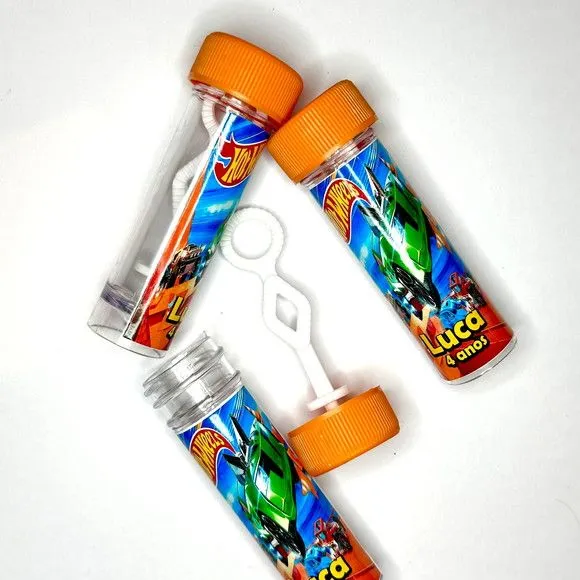 Bolinha de Sabão Hotwheels Personalizada - foto 2
