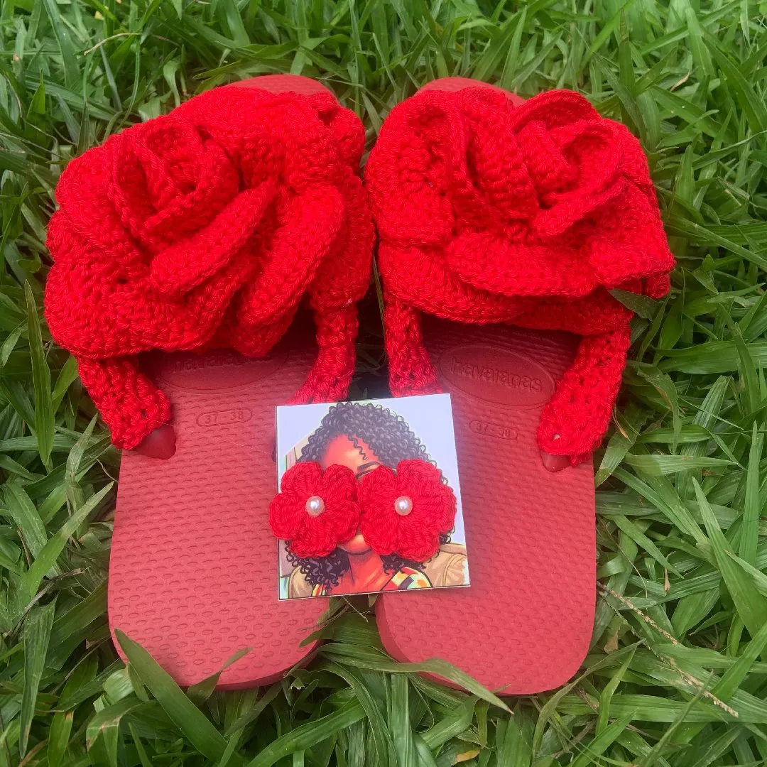 Chinelo havaiana Flor Natal.