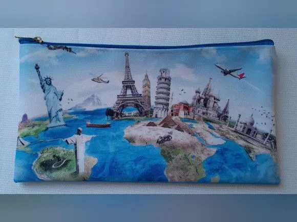 Necessaire Slim - Viagem - artesanato feito à mão por Innovare Studio