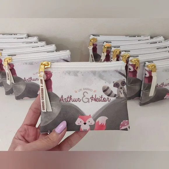 Porta Moedas Animais da Floresta - artesanato feito à mão por Innovare Studio