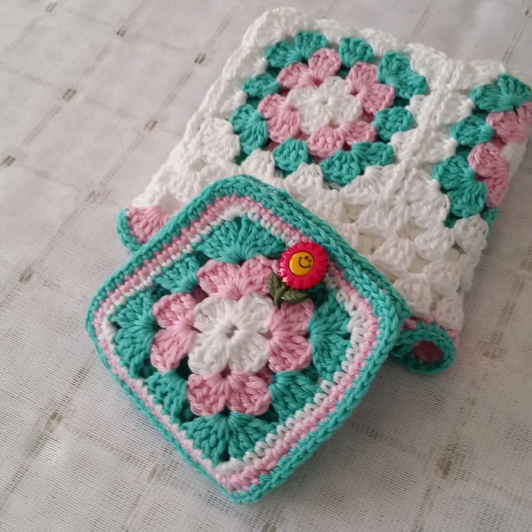 Mug Rug (tapetinho) + Capa para Caneca Crochê - foto 3