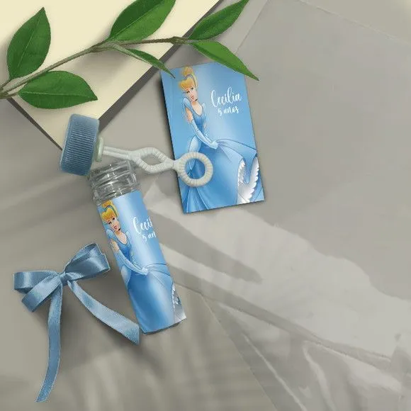 Bolha de Sabão - Cinderela Personalizado