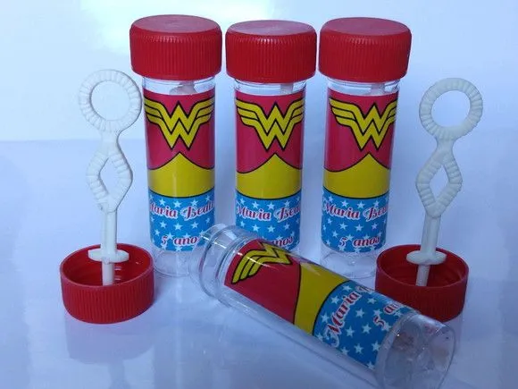 Bolinha de Sabão Mulher Maravilha Personalizada - foto 2