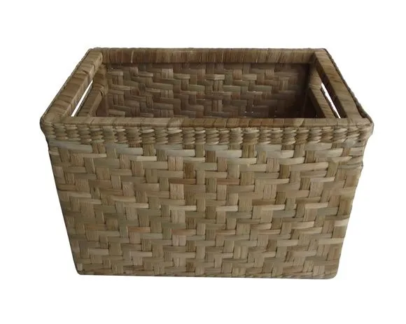 Taboa Cesto Caixote Natural 45x30x30 - artesanato de Mundo Urbano