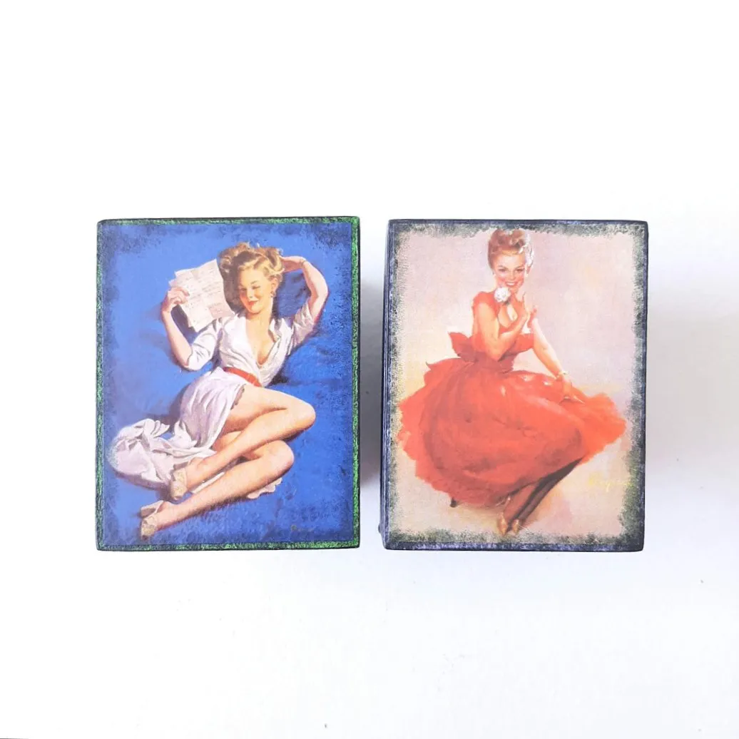 Caixinhas Pin Up 4 - artesanato de Estudio Bananeira