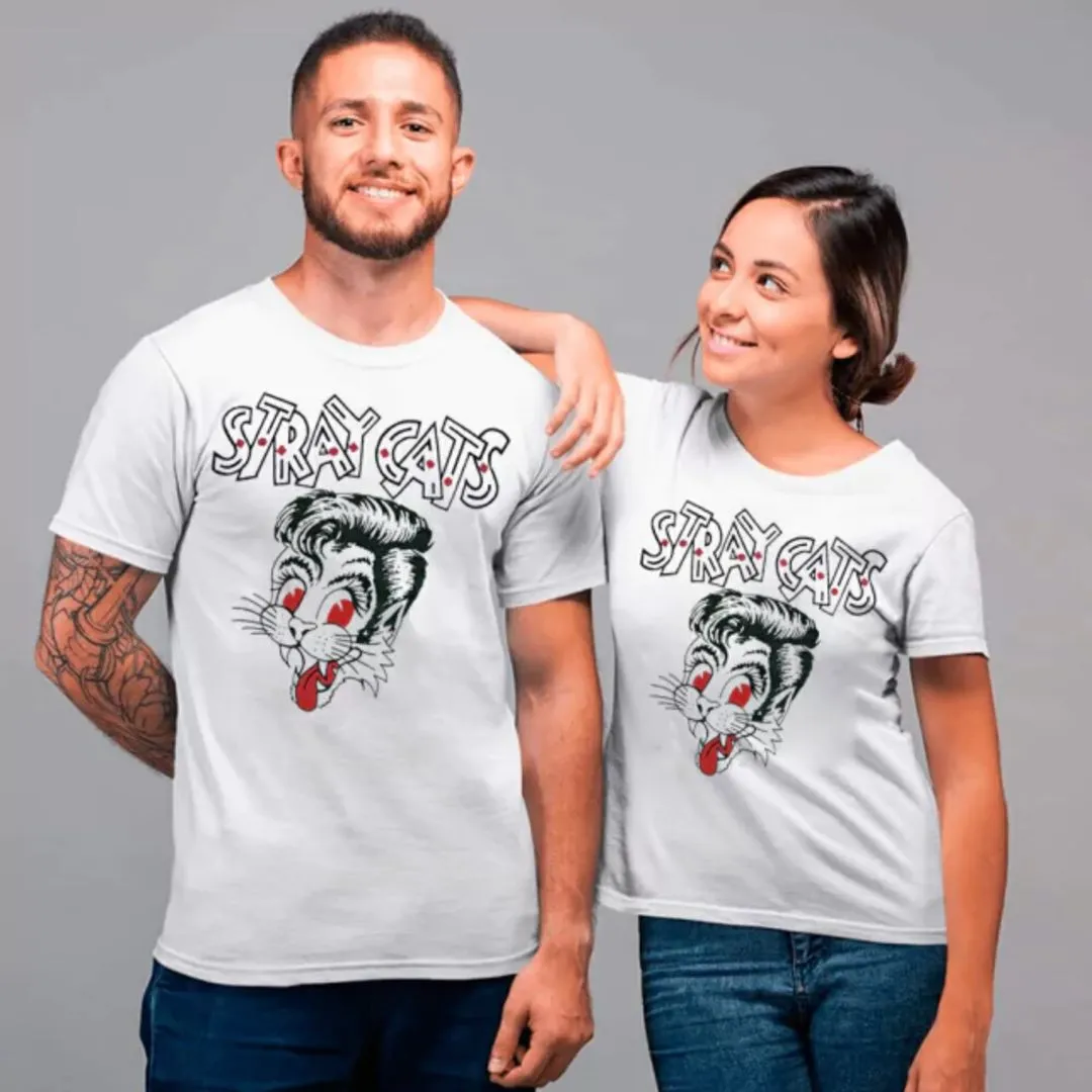 Camiseta Stray Cats, banda classico anos 80, estampa exclusiva, tamanhos unisex - foto 3